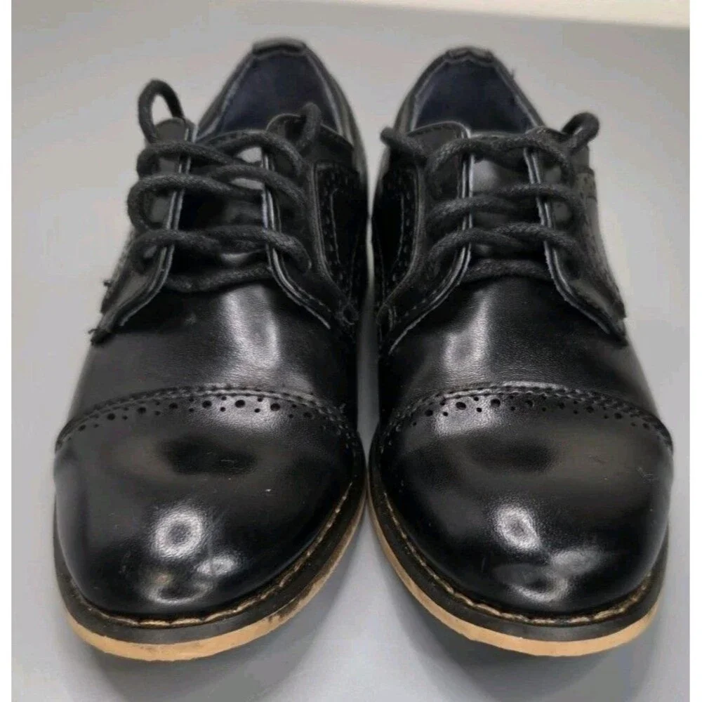 Bruno Marc Little Boy's Prince-K1 Classic Oxfords Dress Shoes 11 Black